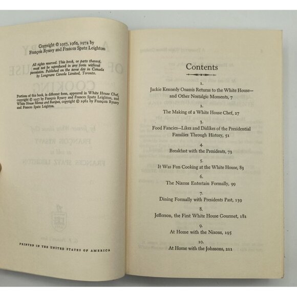 A Treasury Of White House Cooking By François Rysavy & Frances Spatz Leighton - Picture 4 of 10